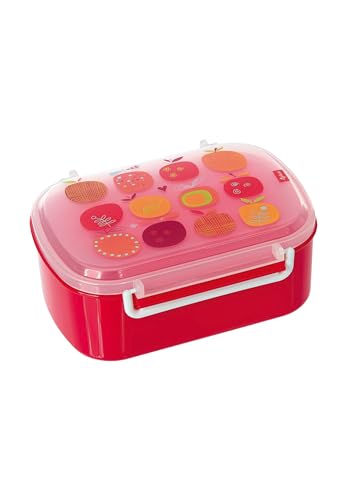 SIGIKID 24738 Brotzeitbox Apfelherz Lunchbox BPA-frei Mädchen Lunchbox empfohlen ab 2 Jahren rot von Sigikid