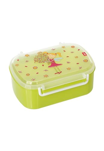 SIGIKID 24782 Brotzeitbox Florentine Lunchbox BPA-frei Mädchen Lunchbox empfohlen ab 2 Jahren grün/rosa von Sigikid