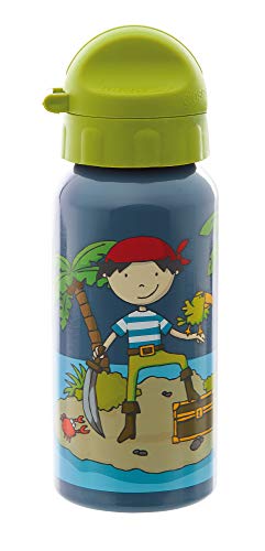 SIGIKID 25012 Trinkflasche Sammy Samoa Mädchen und Jungen Kinder-Flasche empfohlen ab 3 Jahren blau/grün 400ml von Sigikid