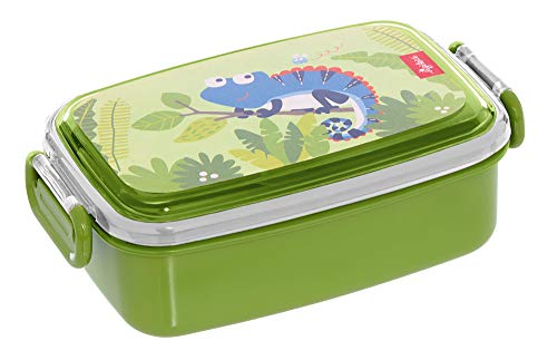 SIGIKID 25087 Brotzeitbox Chamäleon OnTour Lunchbox BPA-frei Mädchen und Jungen Lunchbox empfohlen ab 2 Jahren grün von Sigikid