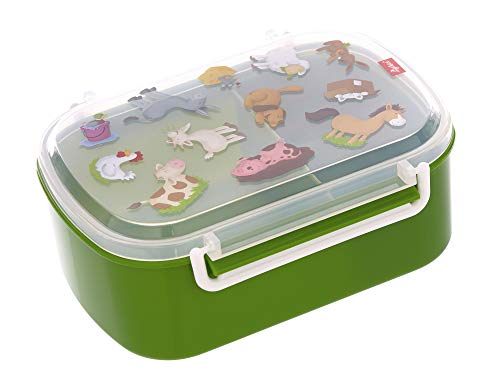 SIGIKID 25132 Brotzeitbox Schafe OnTour Lunchbox BPA-frei Mädchen und Jungen Lunchbox empfohlen ab 2 Jahren grün von Sigikid