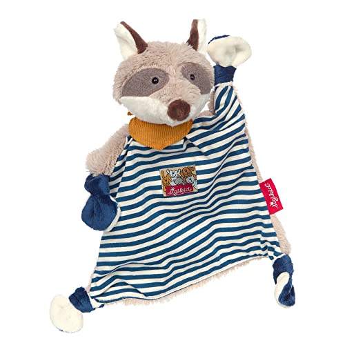 SIGIKID 39195 Schnuffeltuch Waschbär Kuscheltuch Mädchen und Jungen Babyspielzeug empfohlen ab Geburt blau/grau, STK SIGIKID 39195 Schnuffeltuch Waschbär Kuscheltuch Mädchen und Jungen Babyspielzeug empfohlen ab Geburt blau/grau, STK von Sigikid