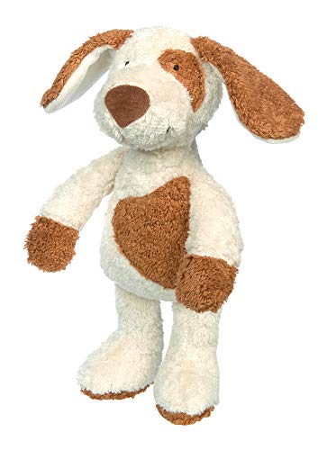 SIGIKID 39525 Kuscheltier Hund Green Mädchen und Jungen Babyspielzeug empfohlen ab Geburt weiß/braun von Sigikid