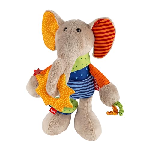 SIGIKID 40863 Aktiv-Elefant Baby Activity PlayQ Mädchen und Jungen Babyspielzeug empfohlen ab 3 Monaten mehrfarbig von Sigikid