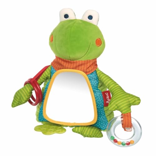 SIGIKID 42583 Aktiv-Frosch PlayQ Mädchen und Jungen Babyspielzeug empfohlen ab 3 Monaten grün/mehrfarbig von Sigikid