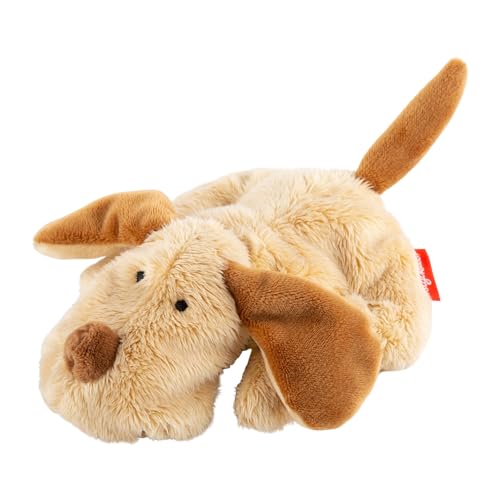 SIGIKID 42590 Mini Hund Cuddly Gadgets Mädchen und Jungen Babyspielzeug empfohlen ab Geburt beige/braun von Sigikid