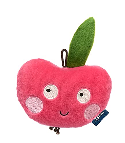 SIGIKID 42610 Greifling Apfel Blue Mädchen Babyspielzeug empfohlen ab 3 Monaten pink/grün von Sigikid