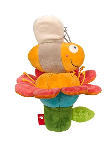 SIGIKID 42613 Rassel Blume & Biene PlayQ Mädchen und Jungen Babyspielzeug empfohlen ab 3 Monaten mehrfarbig von Sigikid
