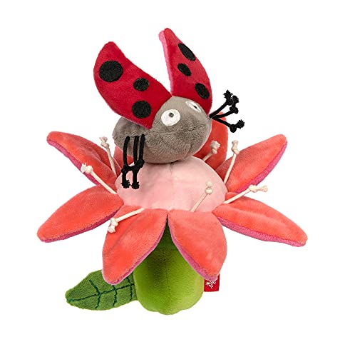 SIGIKID 42614 Rassel Blume & Marienkäfer PlayQ Mädchen Babyspielzeug empfohlen ab 3 Monaten mehrfarbig von Sigikid