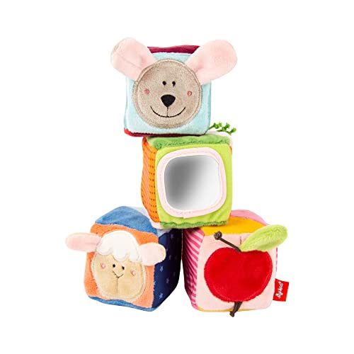 SIGIKID 42782 Würfel Set PlayQ Mädchen und Jungen Babyspielzeug empfohlen ab 3 Monaten mehrfarbig von Sigikid