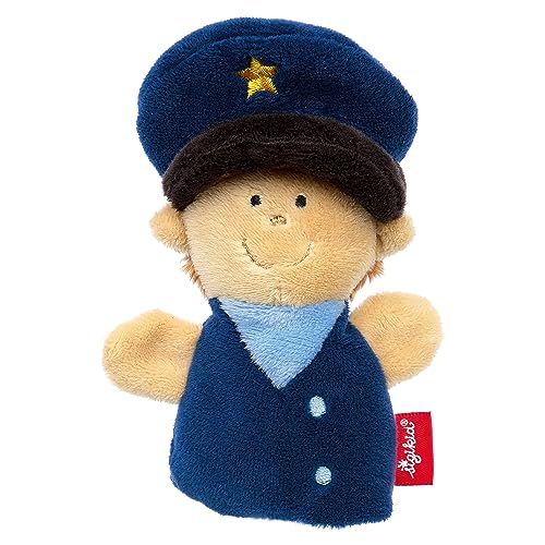 SIGIKID 43009 Fingerpuppe Polizist, Plüschpuppe zum Auf-die-Finger-stecken, Rollenspiel, Geschichten erzählen, Spielen, für Kinder ab 6 Monaten, Polizist/Blau 9 cm SIGIKID 43009 Fingerpuppe Polizist, Plüschpuppe zum Auf-die-Finger-stecken, Rollenspiel, Geschichten erzählen, Spielen, für Kinder ab 6 Monaten, Polizist/Blau 9 cm von Sigikid