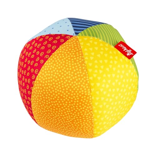 SIGIKID 49581 Softball groß Baby Activity PlayQ Mädchen und Jungen Babyspielzeug empfohlen ab 3 Monaten mehrfarbig, Ball 19 cm von Sigikid