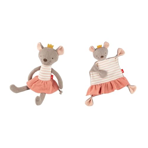 SIGIKID Kuscheltier & Schnuffeltuch niedliche Maus Schmusetuch Kuscheltuch rosa Spielen Kuscheln Trösten Unisex Hochwertig Erstausstattung Geburt von Sigikid