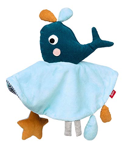 SIGIKID Mädchen und Jungen, Schnuffeltuch Wal Urban, Babyspielzeug, empfohlen ab 0 Monaten, blau, 42526 SIGIKID Mädchen und Jungen, Schnuffeltuch Wal Urban, Babyspielzeug, empfohlen ab 0 Monaten, blau, 42526 von Sigikid