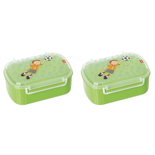 Sigikid 24781 Brotzeitbox Kily Keeper Lunchbox BPA-frei Mädchen und Jungen Lunchbox empfohlen ab 2 Jahren grün (Packung mit 2) von Sigikid