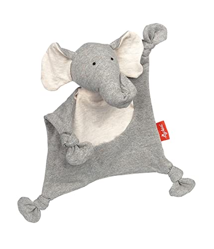 sigikid 39808 Schnuffeltuch Tiercharakter Elefant, grau/Elefant/26cm von Sigikid