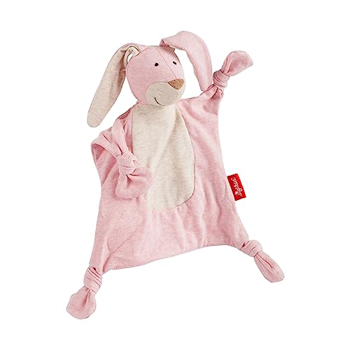 sigikid 39809 Schnuffeltuch Tiercharakter Hase, rosa/Hase/26cm von Sigikid