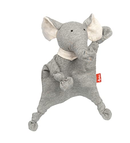 sigikid 39836 Schnuffeltuch Tiercharakter Elefant, grau/Elefant/18cm von Sigikid