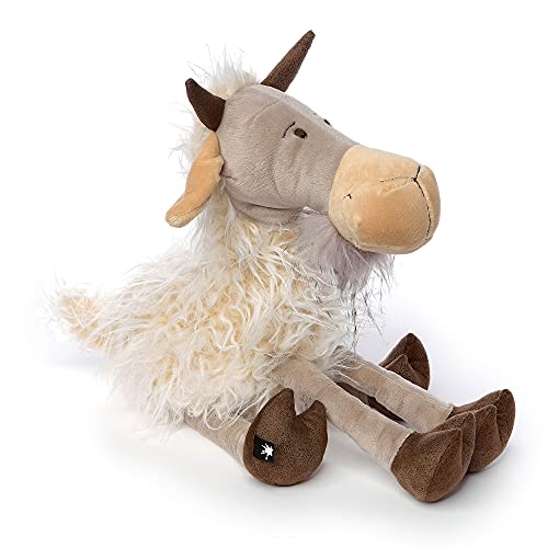 SIGIKID 42835 Zieberlas Cheese BeastsTown Ziege für Mädchen Jungen und Erwachsene Kuscheltier empfohlen ab 3 Jahren Beige-Weiß/Ziege von Sigikid