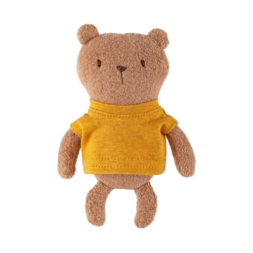 Sigikid - 52904 - Kuscheltier Biberbär Mister O'Lui mini, gelber Hoody, 16cm von Sigikid
