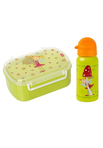 Sigikid Kindergarten-Set Trinkflasche & Brotdose Florentine Grün Blumen, OneSize Sigikid Kindergarten-Set Trinkflasche & Brotdose Florentine Grün Blumen, OneSize von Sigikid
