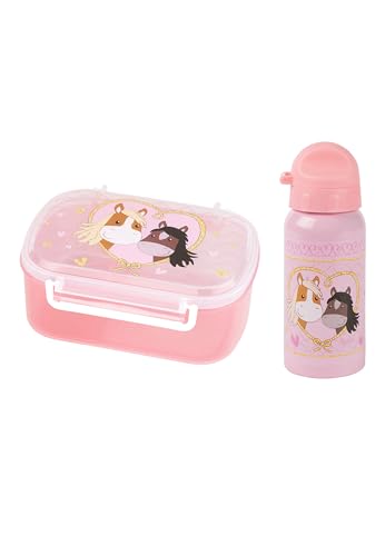 Sigikid Kindergarten-Set Trinkflasche & Brotdose Pony Love Rosa/Glitzer Pony, OneSize Sigikid Kindergarten-Set Trinkflasche & Brotdose Pony Love Rosa/Glitzer Pony, OneSize von Sigikid