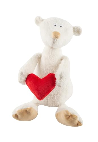Sigikid Kuscheltier Happy Valentines ACH Good braun mit Herz BeastsTown weiß, OneSize von Sigikid