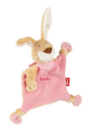 Sigikid Schnuffeltuch mit Namen Bestickt, personalisiertes Geschenk Hase rosa Rosa,OneSize,Rosa von Sigikid
