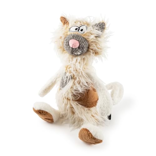 SIGIKID 38243 Kiez Miez Beasts Town Kinder und Erwachsene Kuscheltier empfohlen ab 3 Jahren beige, groß von Sigikid