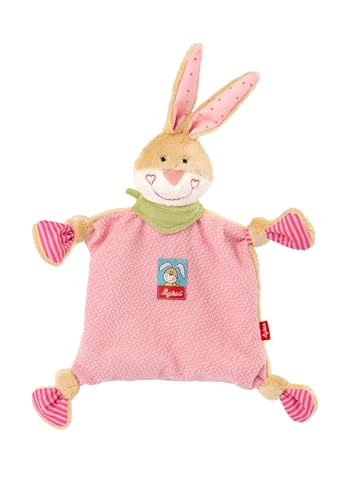SIGIKID 48933 Schnuffeltuch Hase Kuscheltuch Mädchen Babyspielzeug empfohlen ab Geburt rosa/beige von Sigikid