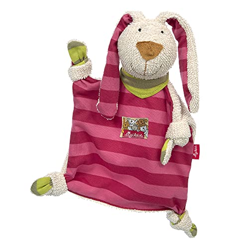 SIGIKID 40594 Schnuffeltuch Hase Kuscheltuch Mädchen Babyspielzeug empfohlen ab Geburt rosa von Sigikid