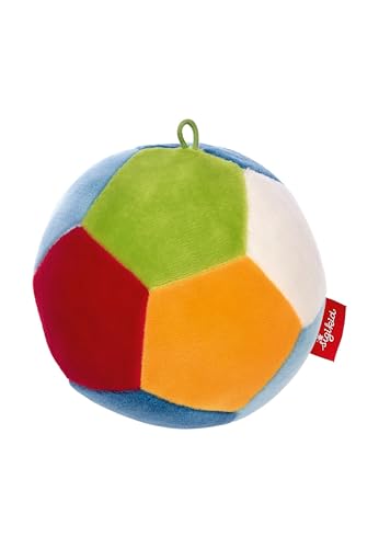 SIGIKID 42313 Aktiv-Ball Baby Activity PlayQ Mädchen und Jungen Babyspielzeug empfohlen ab Geburt mehrfarbig, Bunt Fußball-stil/10 Cm von Sigikid