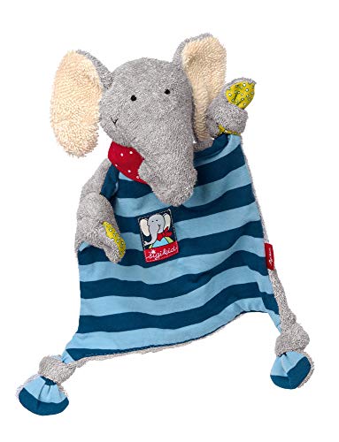 SIGIKID 48935 Schhnuffeltuch Elefant Lolo Lombardo Mädchen und Jungen Babyspielzeug empfohlen ab Geburt blau/grau SIGIKID 48935 Schhnuffeltuch Elefant Lolo Lombardo Mädchen und Jungen Babyspielzeug empfohlen ab Geburt blau/grau von Sigikid