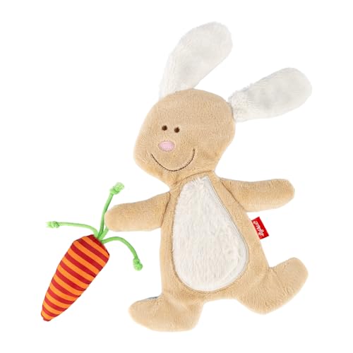 SIGIKID 40675 Aktiv-Kuscheltuch Hase PlayQ Mädchen und Jungen Babyspielzeug empfohlen ab Geburt beige von Sigikid