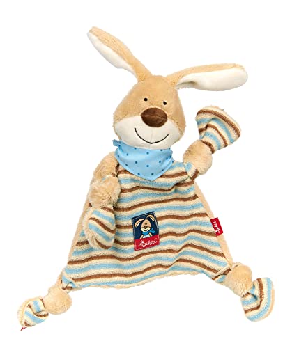 SIGIKID 47893 Schnuffeltuch Hase Semmel Bunny Mädchen und Jungen Babyspielzeug empfohlen ab Geburt blau/beige von Sigikid