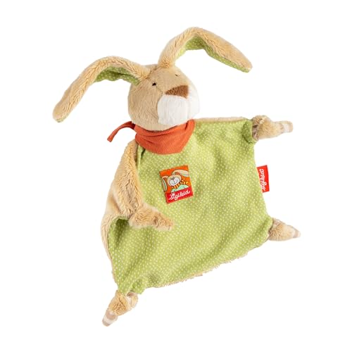 sigikid, Mädchen und Jungen, Schnuffeltuch Hase, Wombel Bombel, Grün/Braun, 48088 von Sigikid