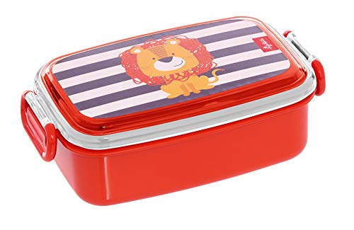 SIGIKID 25089 Brotzeitbox Löwe OnTour Lunchbox BPA-frei Mädchen und Jungen Lunchbox empfohlen ab 2 Jahren rot von Sigikid