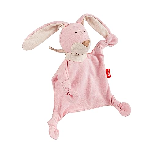 sigikid 39837 Schnuffeltuch Tiercharakter Hase, rosa/Hase/18cm von Sigikid