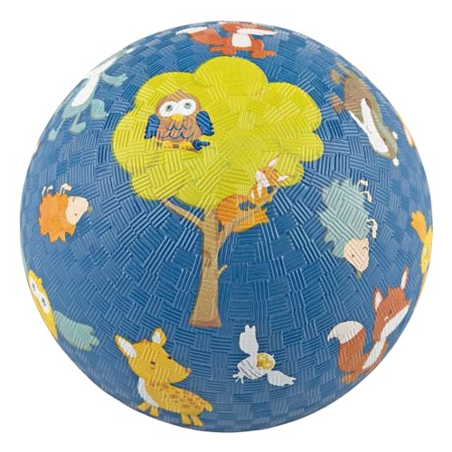 sigikid 43086 Waldtiere Kautschukball-17cm, dunkelblau/Wald/17cm von Sigikid