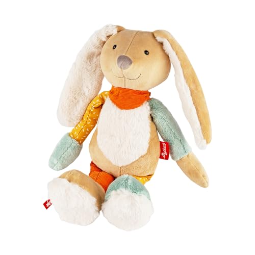 sigikid 43283 Kuscheltier, Beige/Mehrfarbig/Hase von Sigikid