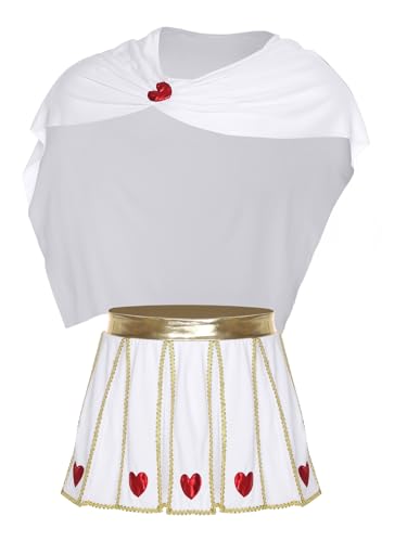 SiiRoh Männer Cupid Kostüm Gott Der Liebe Rollenspiel Outfit Goldene Verzierungen Plisseerock Mit Gerafftem Umhang Weiß XXL SiiRoh Männer Cupid Kostüm Gott Der Liebe Rollenspiel Outfit Goldene Verzierungen Plisseerock Mit Gerafftem Umhang Weiß XXL von SiiRoh