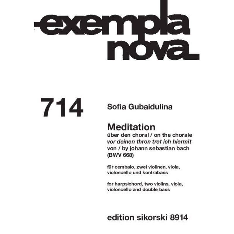 exempla nova / Meditation von Schott Music, Mainz