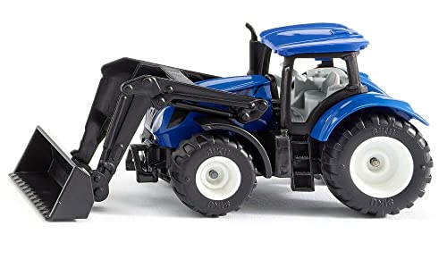 Siku 1396, New Holland Traktor mit Frontlader, Metall/Kunststoff, Blau/Schwarz, Beweglicher Frontlader, Anhängerkupplung Siku 1396, New Holland Traktor mit Frontlader, Metall/Kunststoff, Blau/Schwarz, Beweglicher Frontlader, Anhängerkupplung von Siku