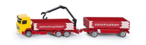 siku 1797, Baustoff-LKW mit Anhänger, 1:87, Metall/Kunststoff, Rot/Gelb, Beweglicher Kran siku 1797, Baustoff-LKW mit Anhänger, 1:87, Metall/Kunststoff, Rot/Gelb, Beweglicher Kran von Siku
