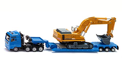siku 1847, Schwertransporter mit Tiefbettauflieger, 1:87, Metall/Kunststoff, Blau/Gelb, Abkoppelbarer Auflieger siku 1847, Schwertransporter mit Tiefbettauflieger, 1:87, Metall/Kunststoff, Blau/Gelb, Abkoppelbarer Auflieger von Siku
