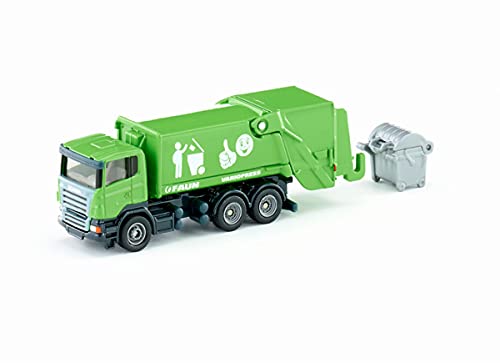 siku 1890, Müllwagen, 1:87, Metall/Kunststoff, Grün, Kippbare Sammelvorrichtung, Große Mülltonne als Zubehör siku 1890, Müllwagen, 1:87, Metall/Kunststoff, Grün, Kippbare Sammelvorrichtung, Große Mülltonne als Zubehör von Siku