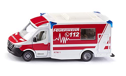 Siku 2115, Mercedes-Benz Sprinter Miesen Typ C Rettungswagen, 1:50, Metall/Kunststoff, Rot/Weiß, Abnehmbares Dach, Inkl. Trage und Spineboard Siku 2115, Mercedes-Benz Sprinter Miesen Typ C Rettungswagen, 1:50, Metall/Kunststoff, Rot/Weiß, Abnehmbares Dach, Inkl. Trage und Spineboard von Siku