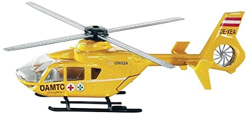 siku 253903802, ÖAMTC-Hubschrauber Österreich, 1:55, Metall/Kunststoff, Gelb, Bewegliche Rotoren von Siku