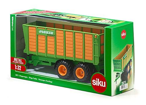 siku 2873, Silagewagen, 1:32, Metall/Kunststoff, Orange/Grün, Bewegliche Teile von Siku