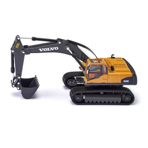 siku 3535, Volvo Hydraulikbagger, 1:50, Metall/Kunststoff, Gelb, Funktionsfähiger Baggerarm von Siku